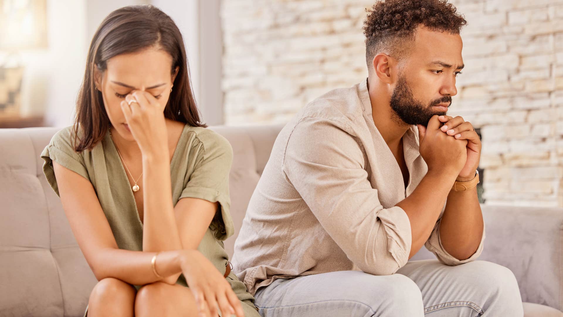 woman in an unhappy marriage who stays for the social status