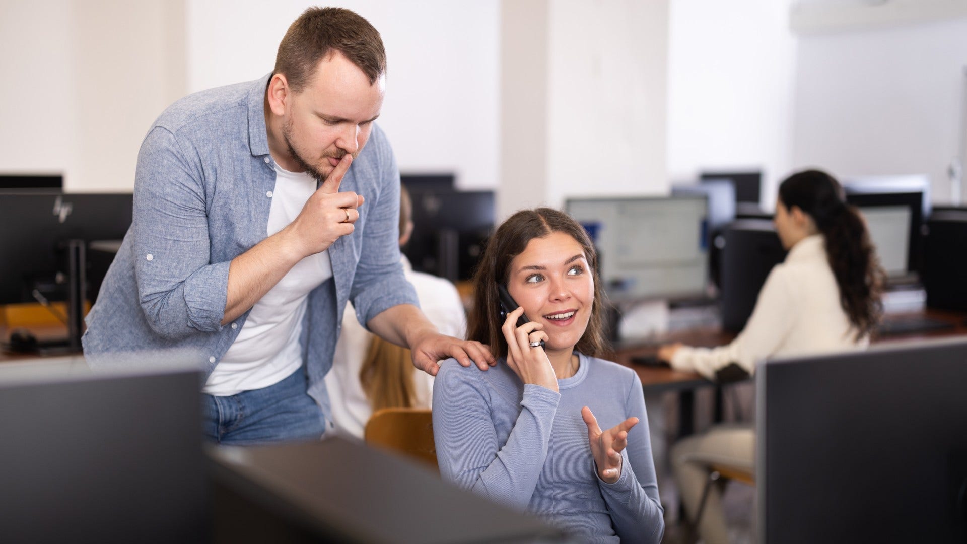 woman who grew up severely neglected as she is being loud