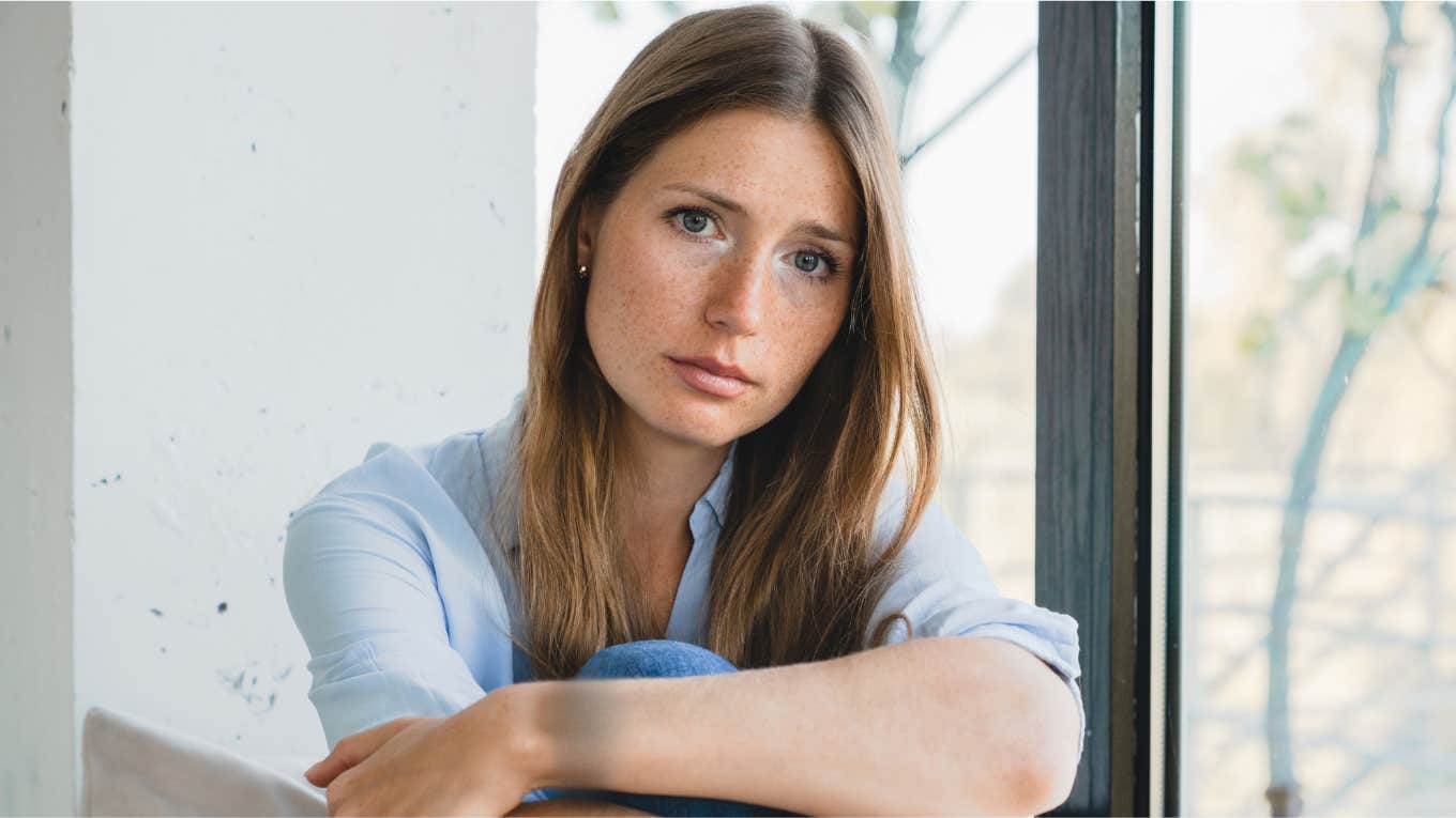 highly intelligent woman feeling secretly lonely at home