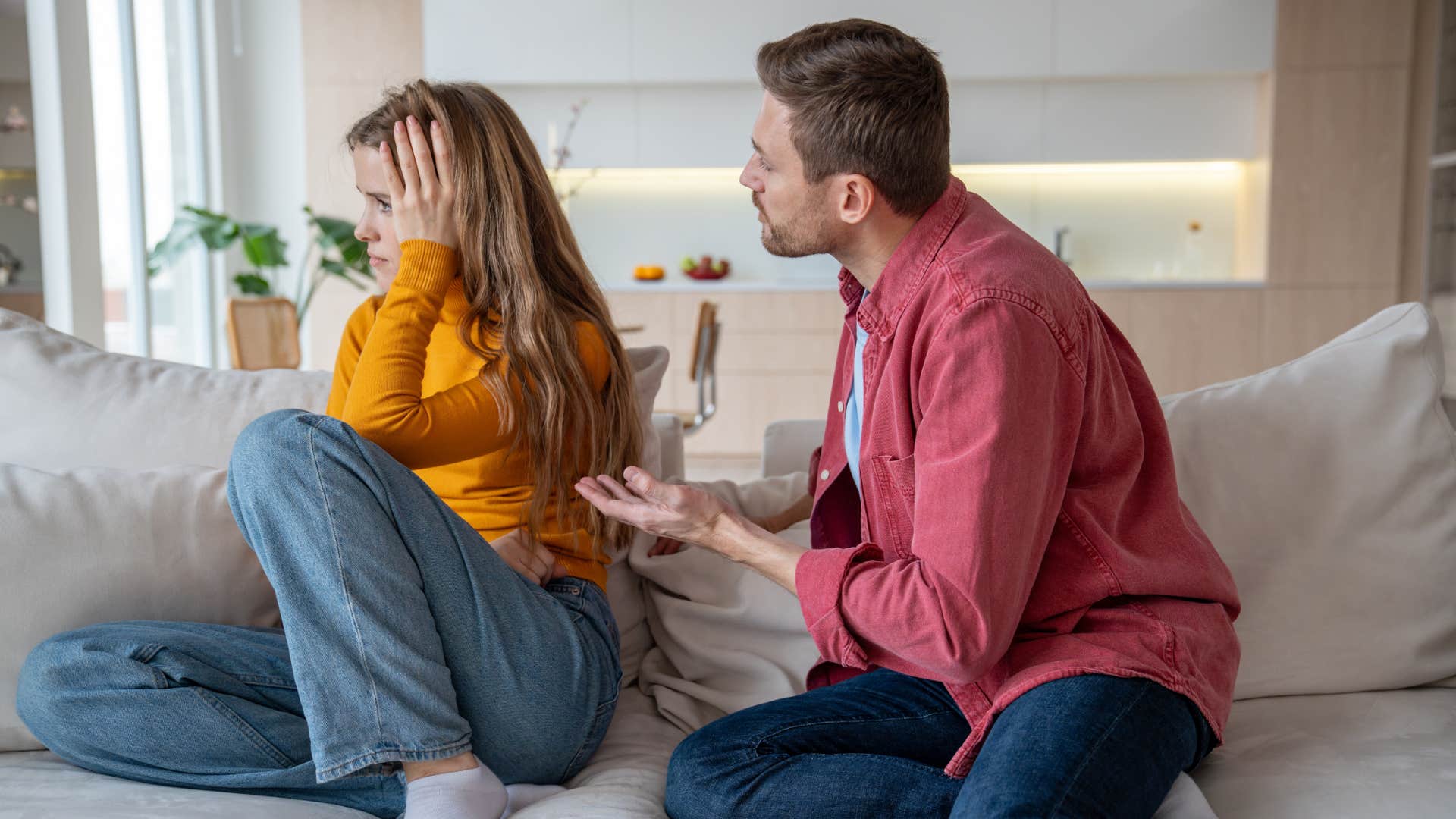 woman holding a grudge against her partner