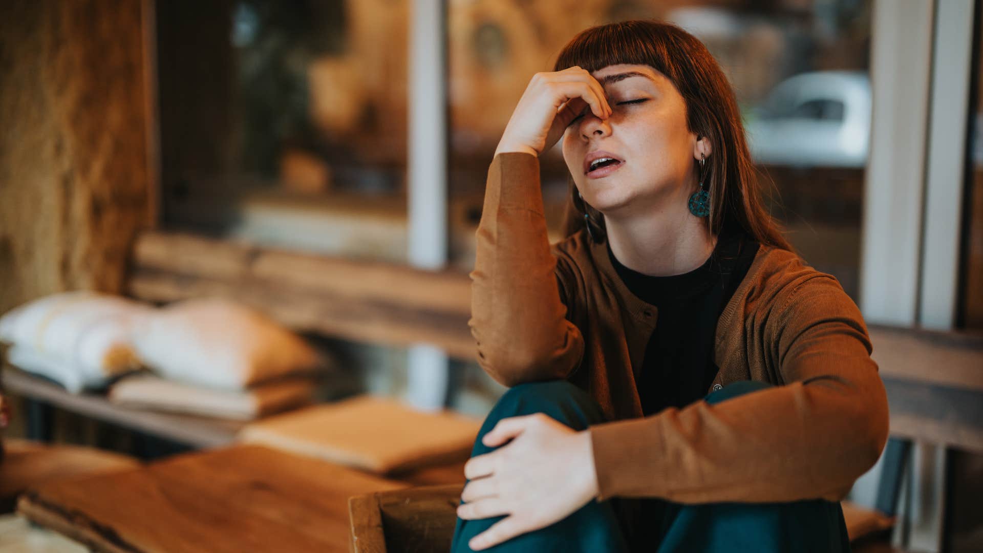 i’m so tired people who are never happy no matter how great things get say these phrases on a daily basis  woman says i’m so tired because she's never happy no matter how great things get