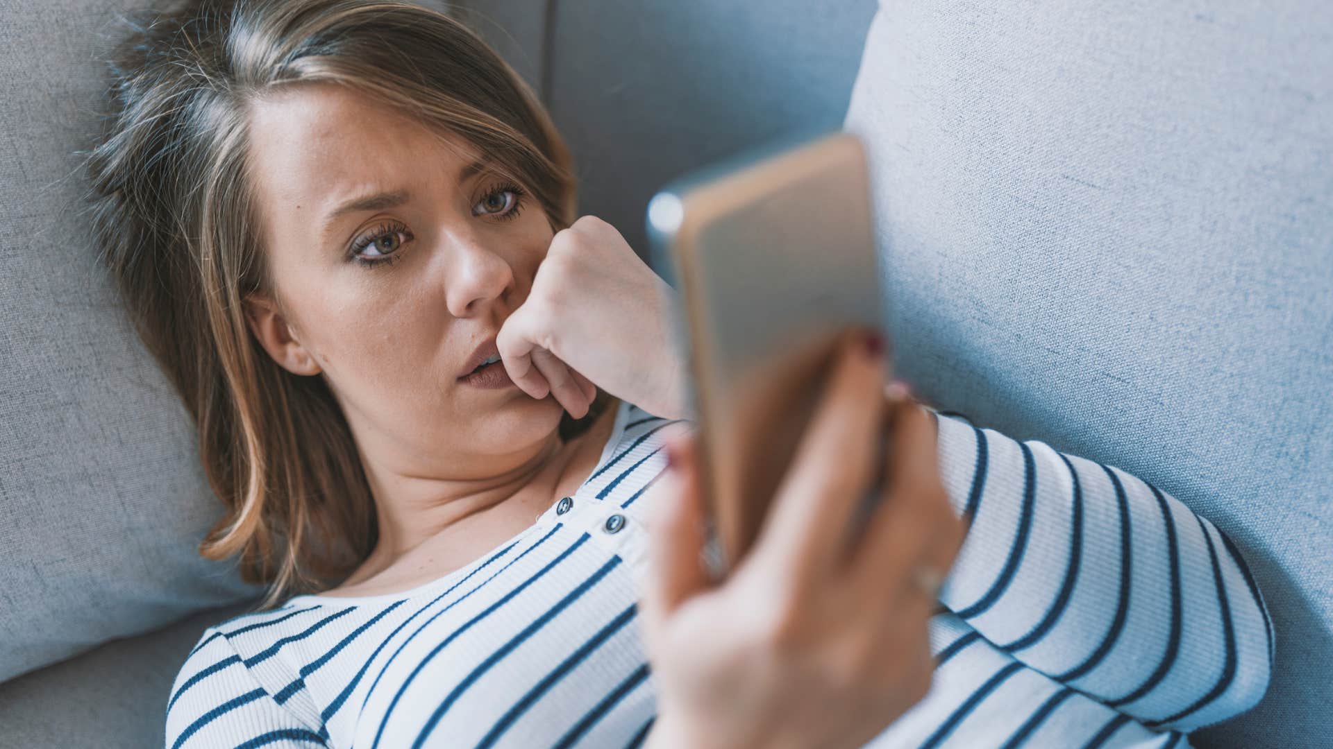 people who are jealous of their friends' success usually have these reasons obsessed with what theyre jealous of jealous woman scrolling her friends social media obsessing over it
