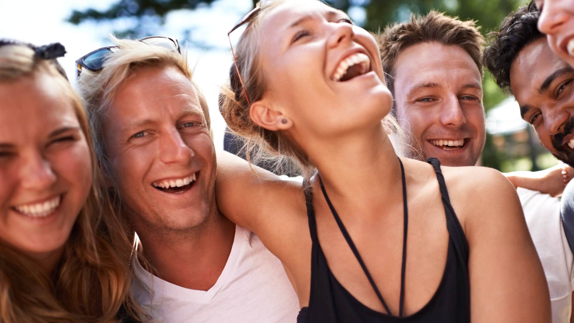 extroverted friends together on the weekend