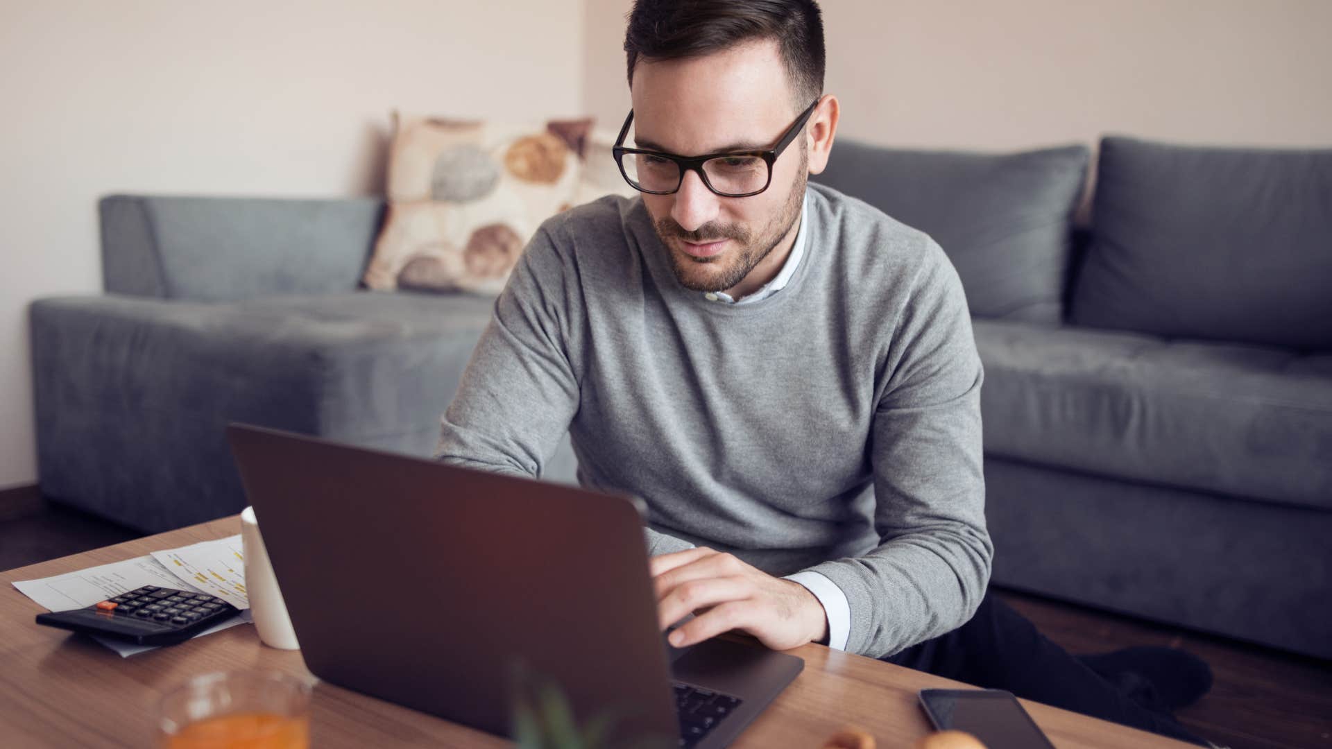man starting a new business on the weekend