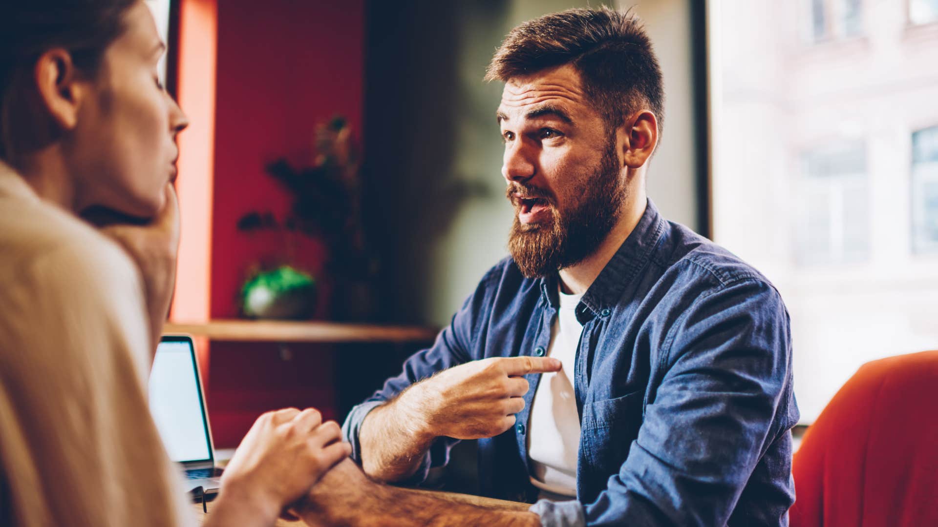 man making it about himself 