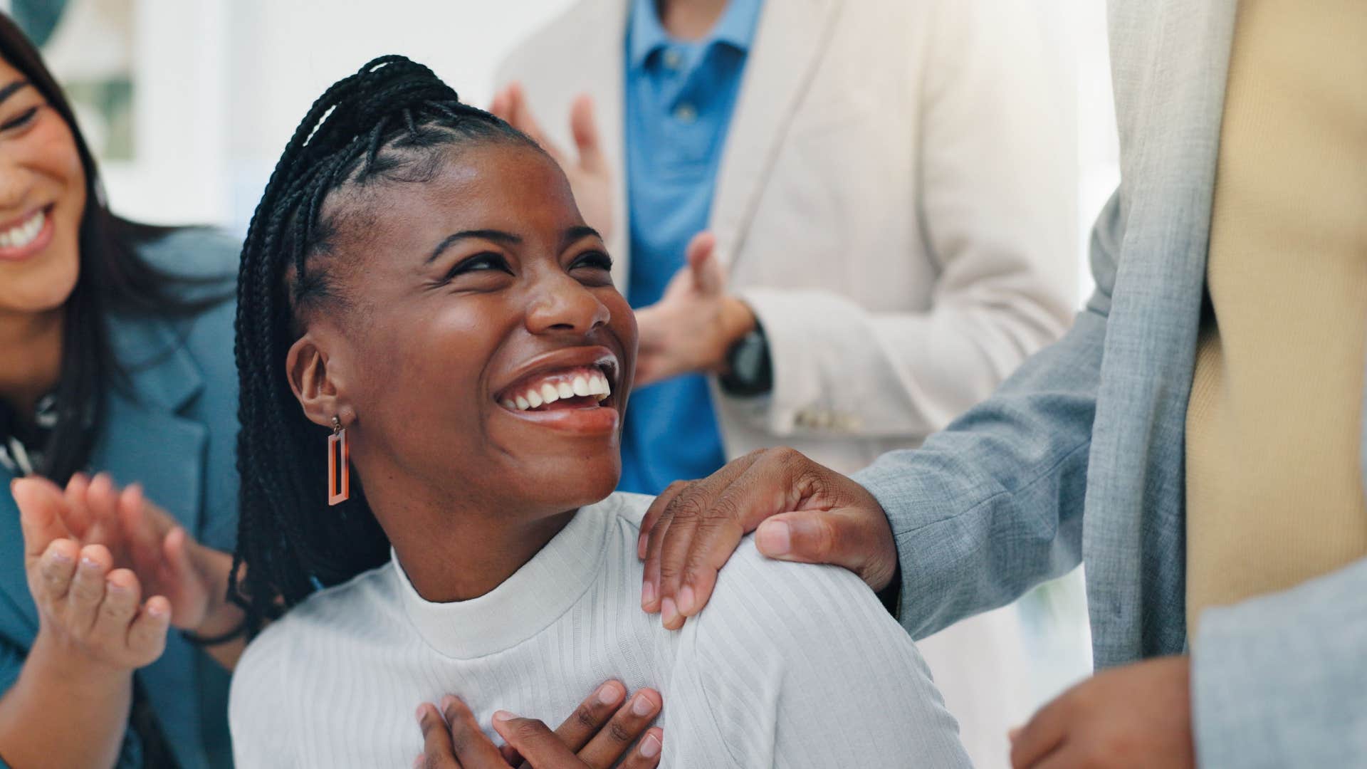 woman getting validation