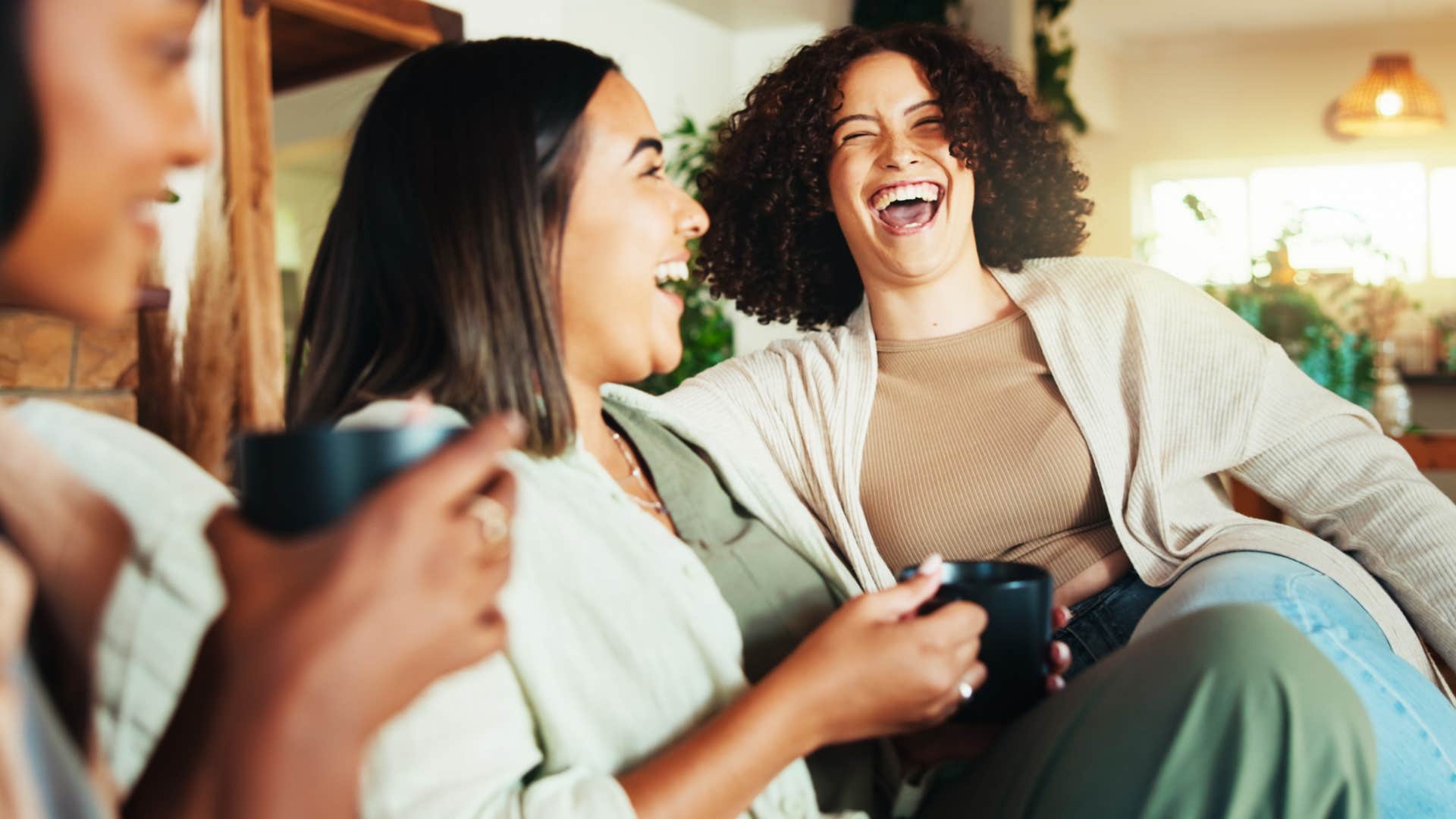 group of friends living in the moment together