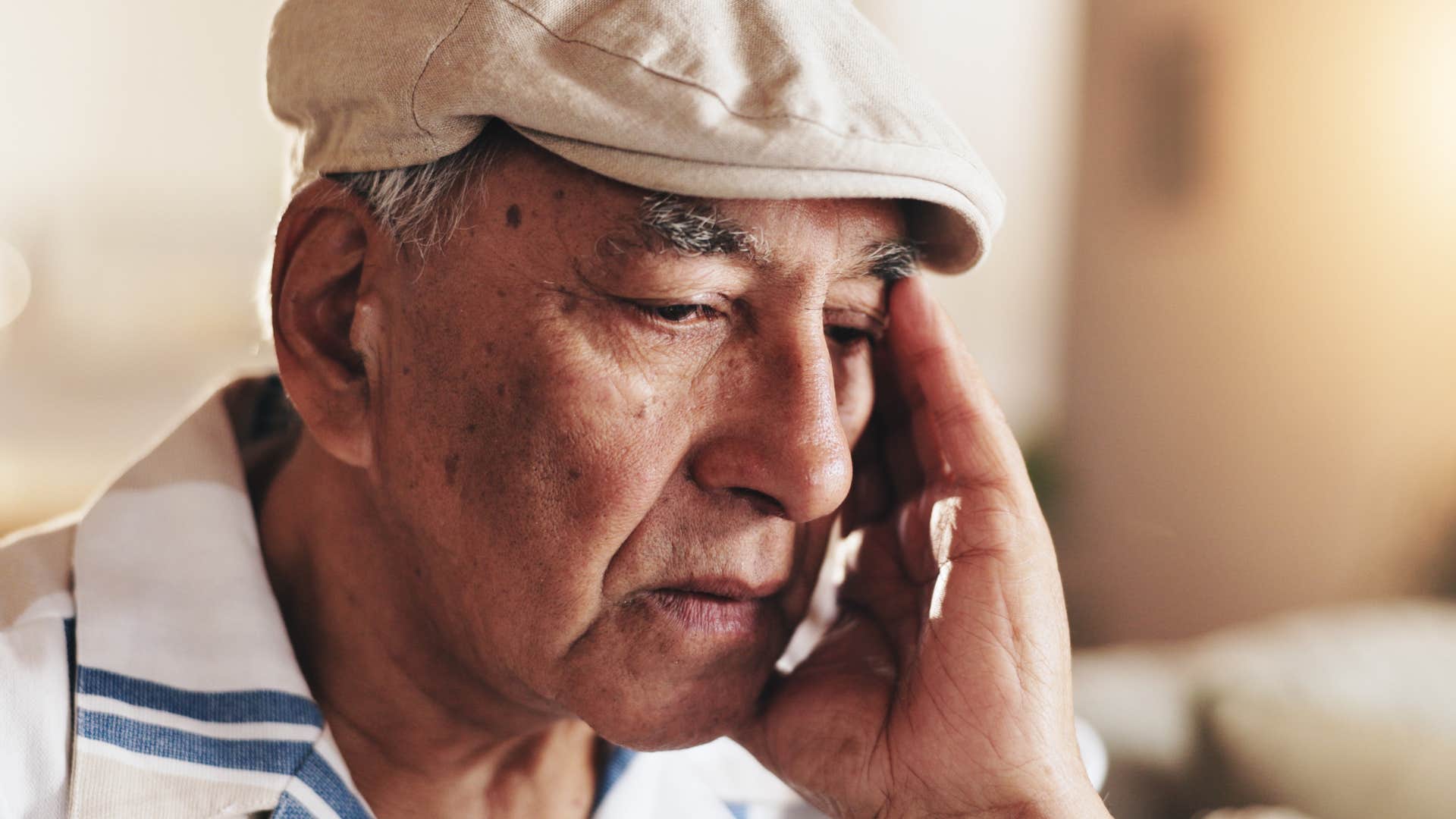 unhappy man who doesnt want to be alone