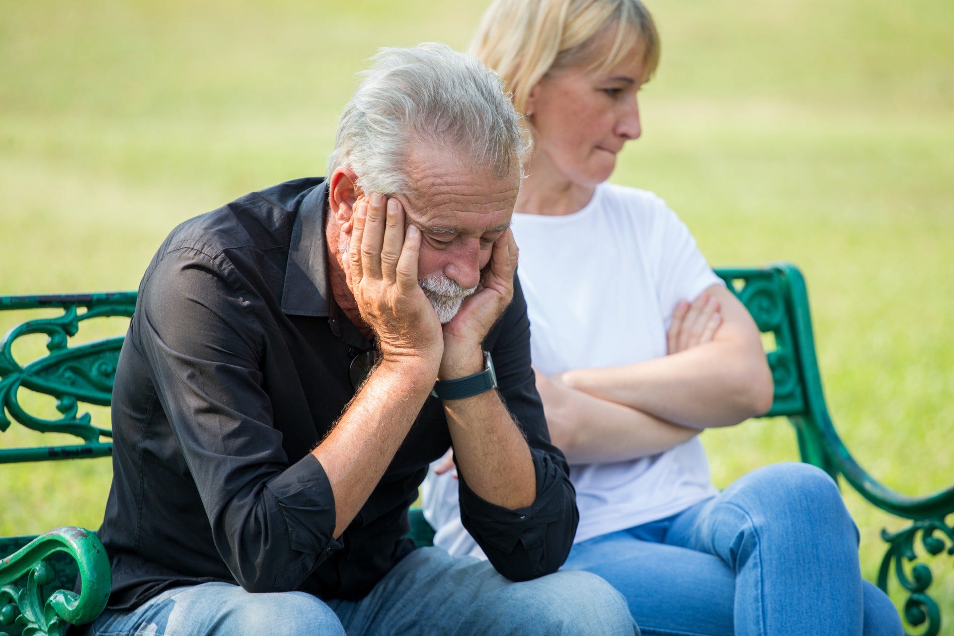 couple who have stayed married for years as they don't mock partner during fight
