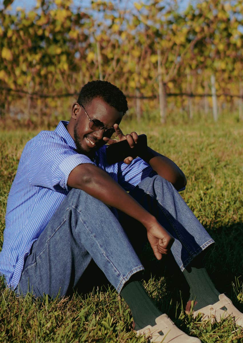 playful man being not competitive