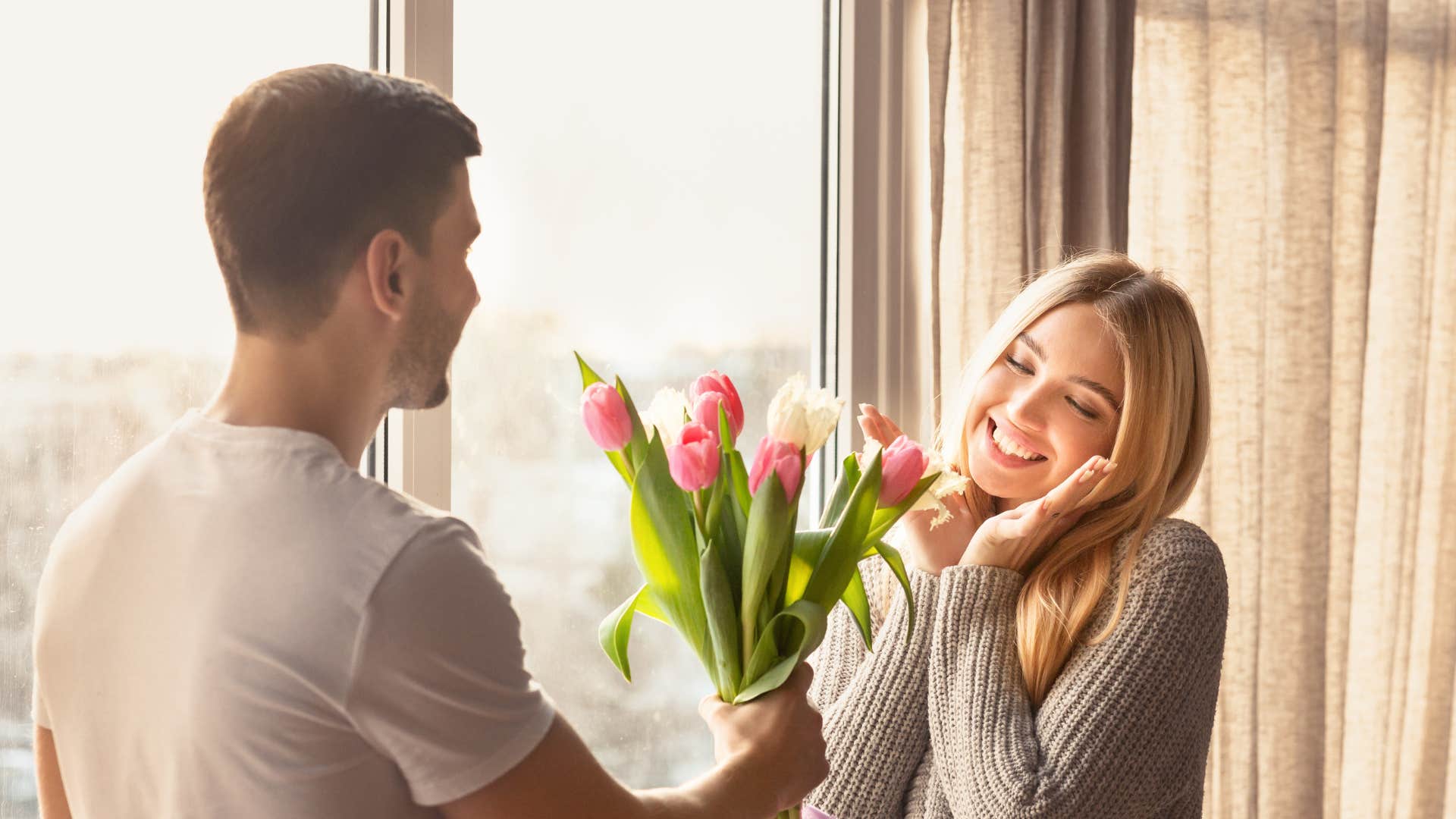 woman reciprocating her man's efforts back