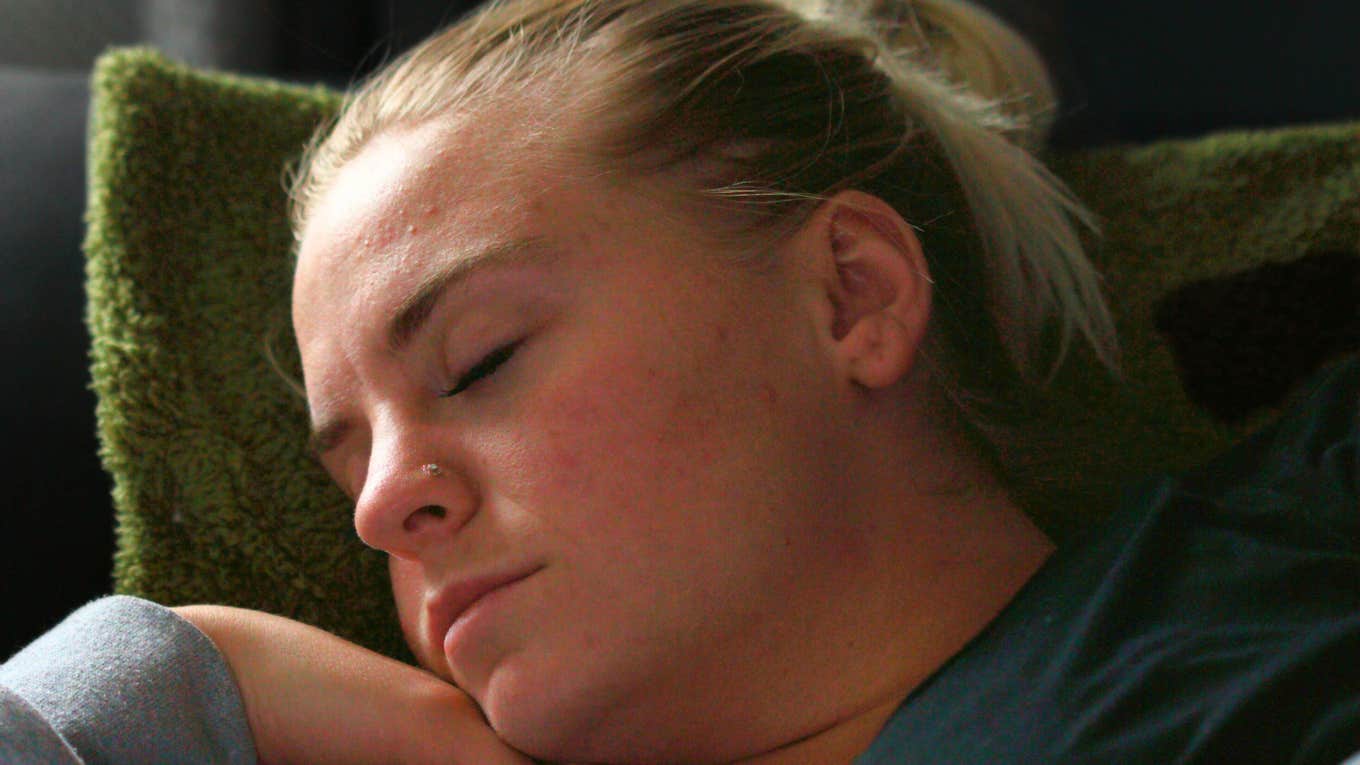 Person does rare thing while they sleep.