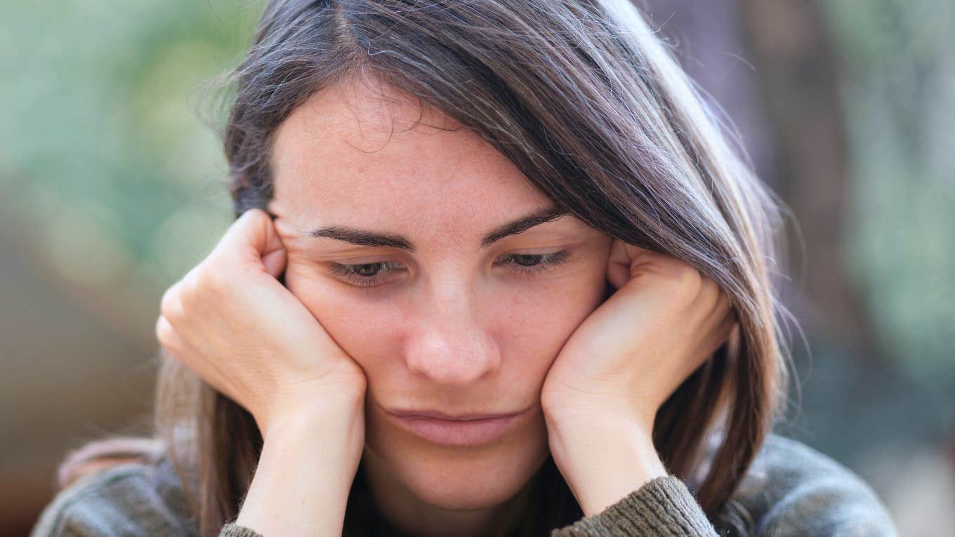 Turns Out, There Are Big Reasons Moving On After Divorce Feels So Darn Hard Woman has hard time moving on from divorce.