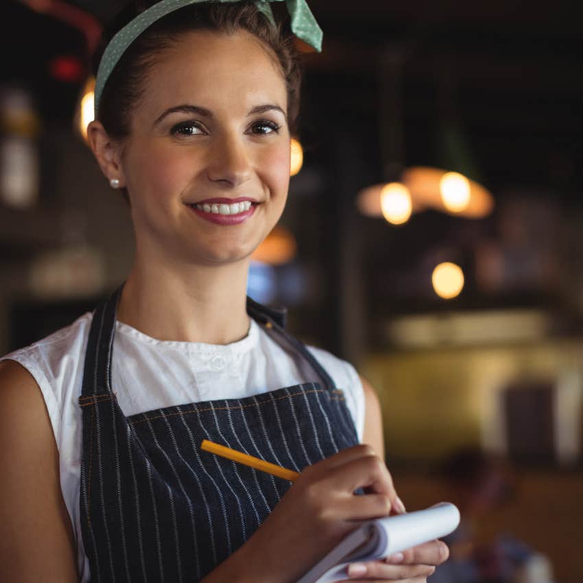server who knows a bad customer when they interrupt
