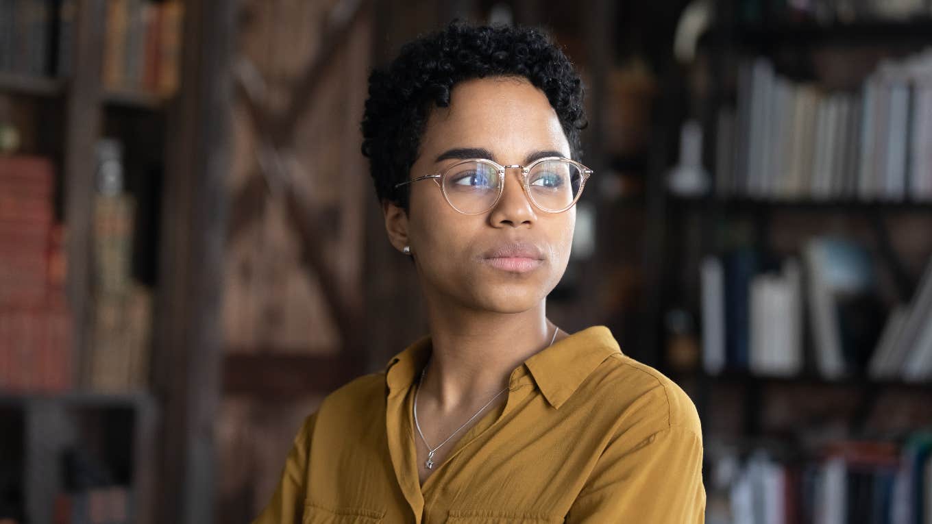 woman feeling uncomfortable emotions