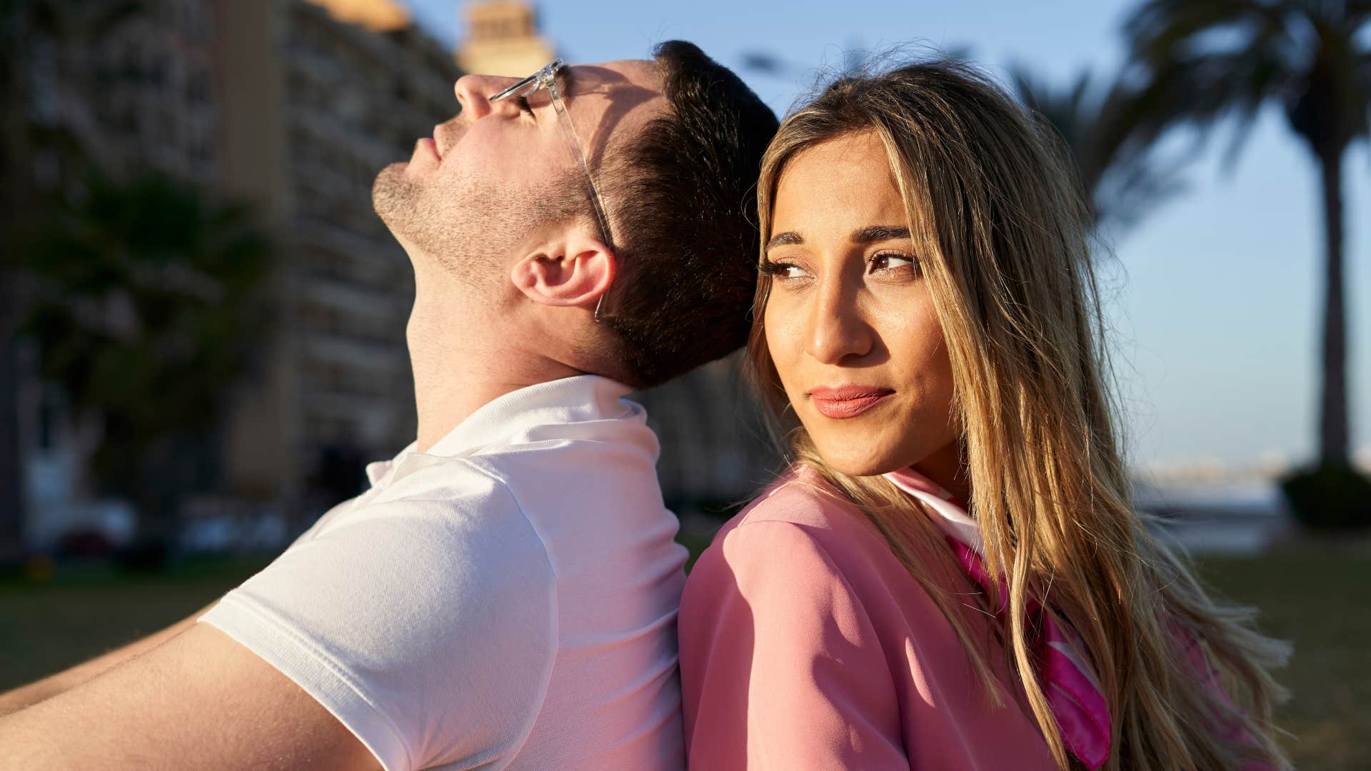 couple with an undeniable magnetic attraction mirrors each others' moves