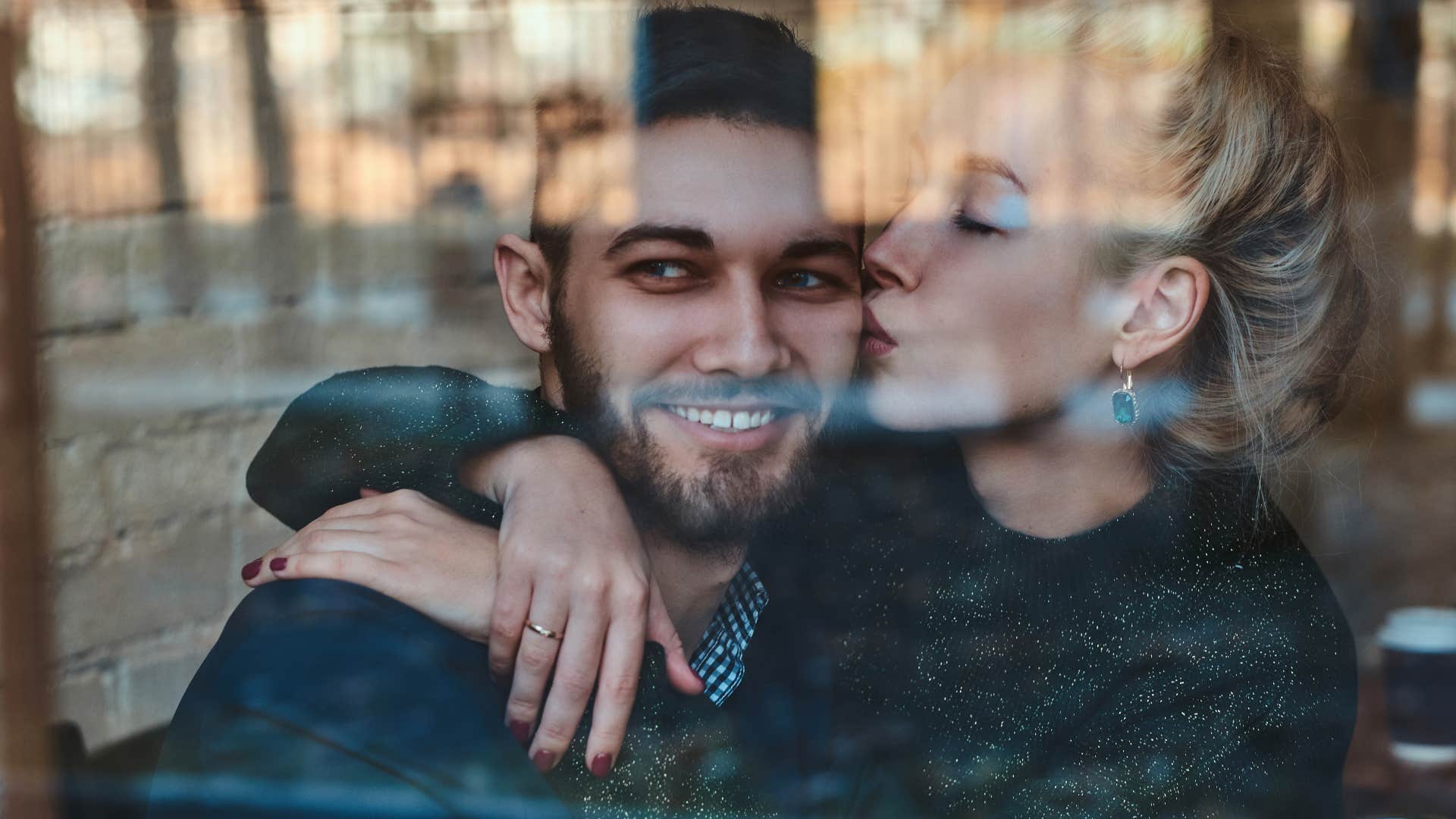 couple with an undeniable magnetic attraction naturally cozies up together