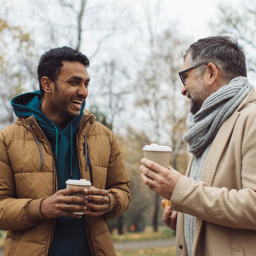 man who is naturally likeable as he ends conversation while it's still enjoyable