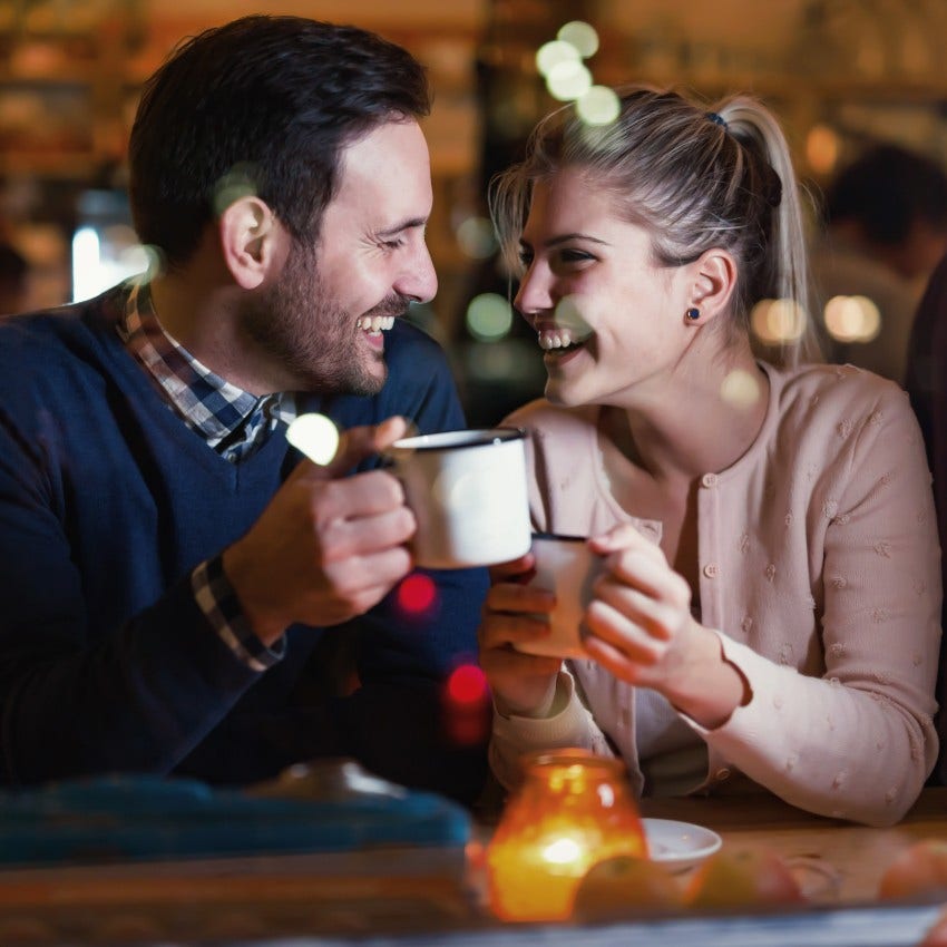 naturally attractive woman as she doesn't break eye contact