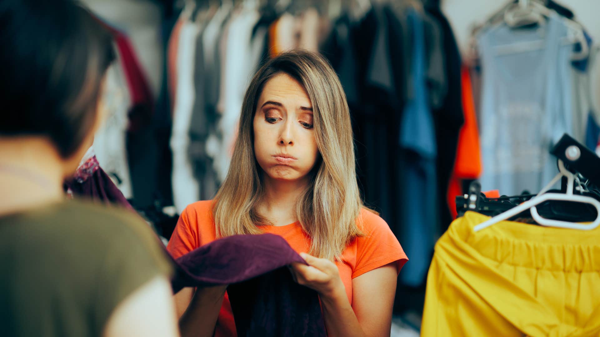 woman who is naturally thrifty and remembers vintage runs small