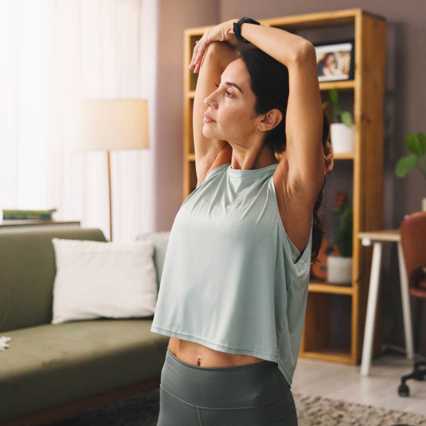 woman who is naturally unstoppable as she sets a routine