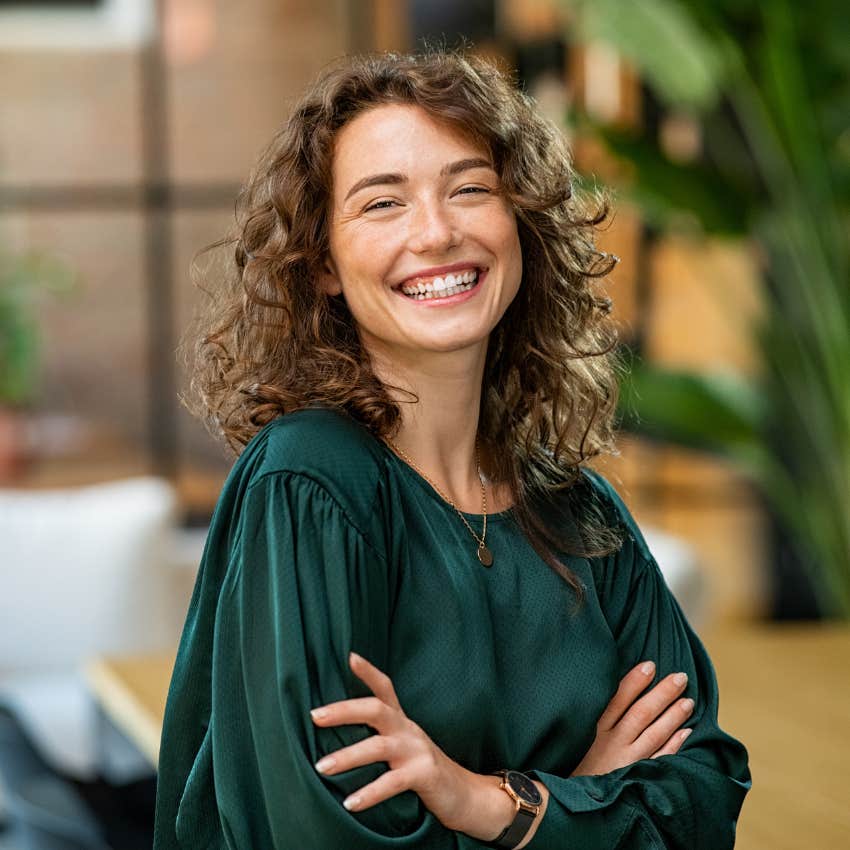 woman who doesn't overthink as she doesn't think what can go wrong but what can go right