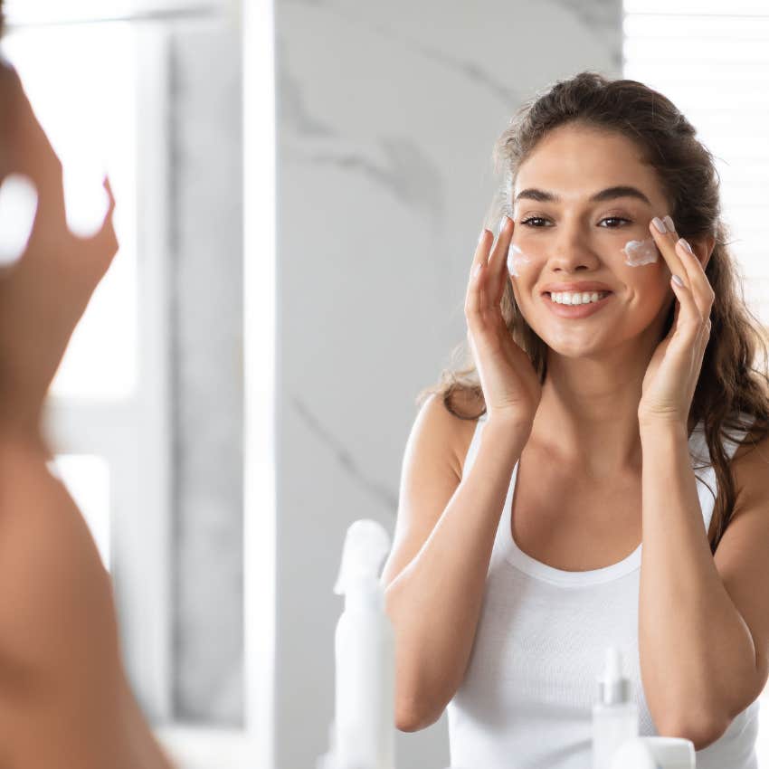 woman who naturally keeps her power as she practices self-care