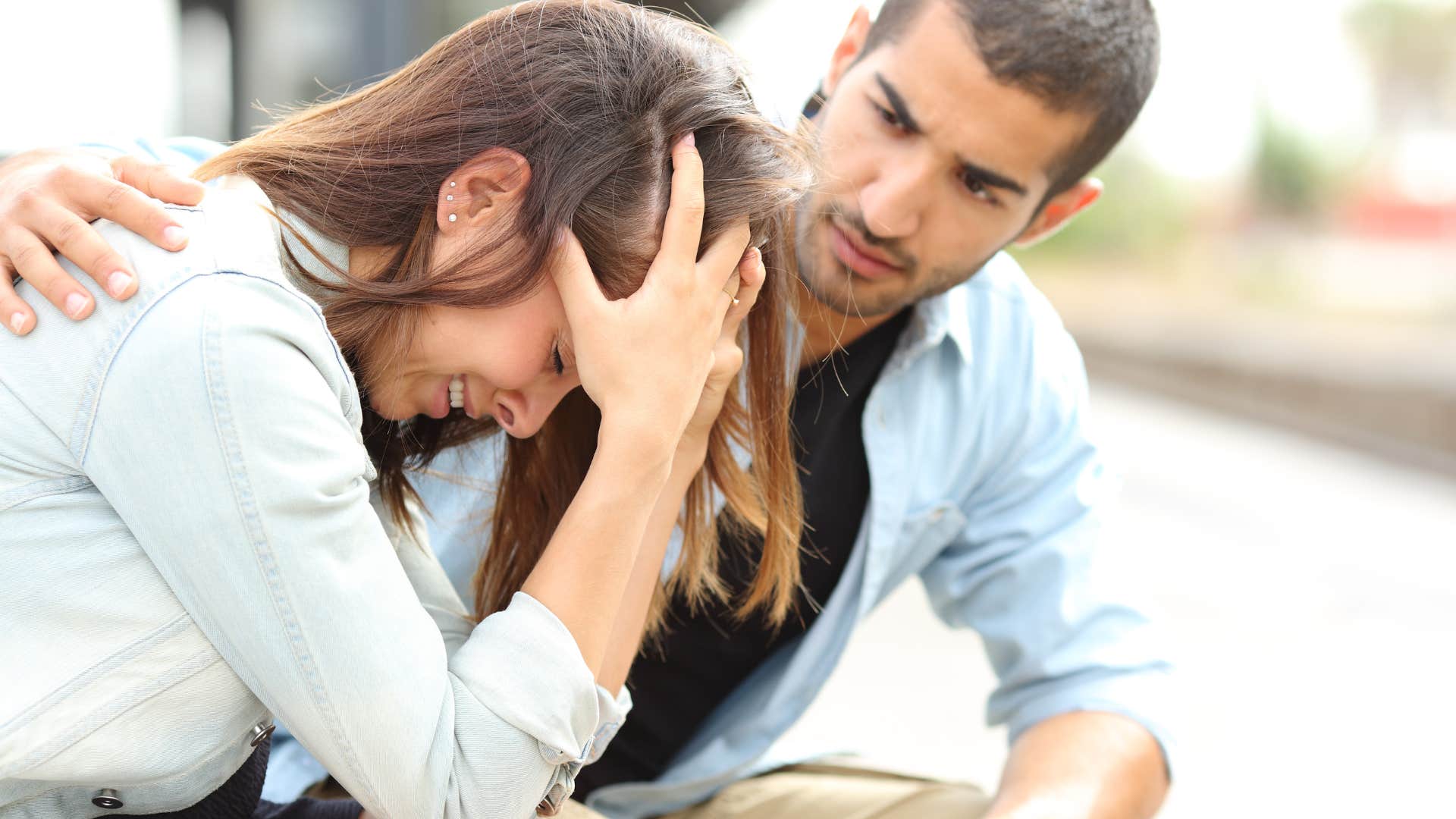 woman upset for not having hobbies of her own