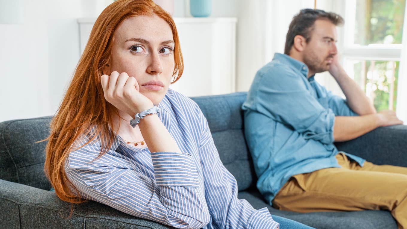 unhappy wife feeling regretful of her decisions in marriage