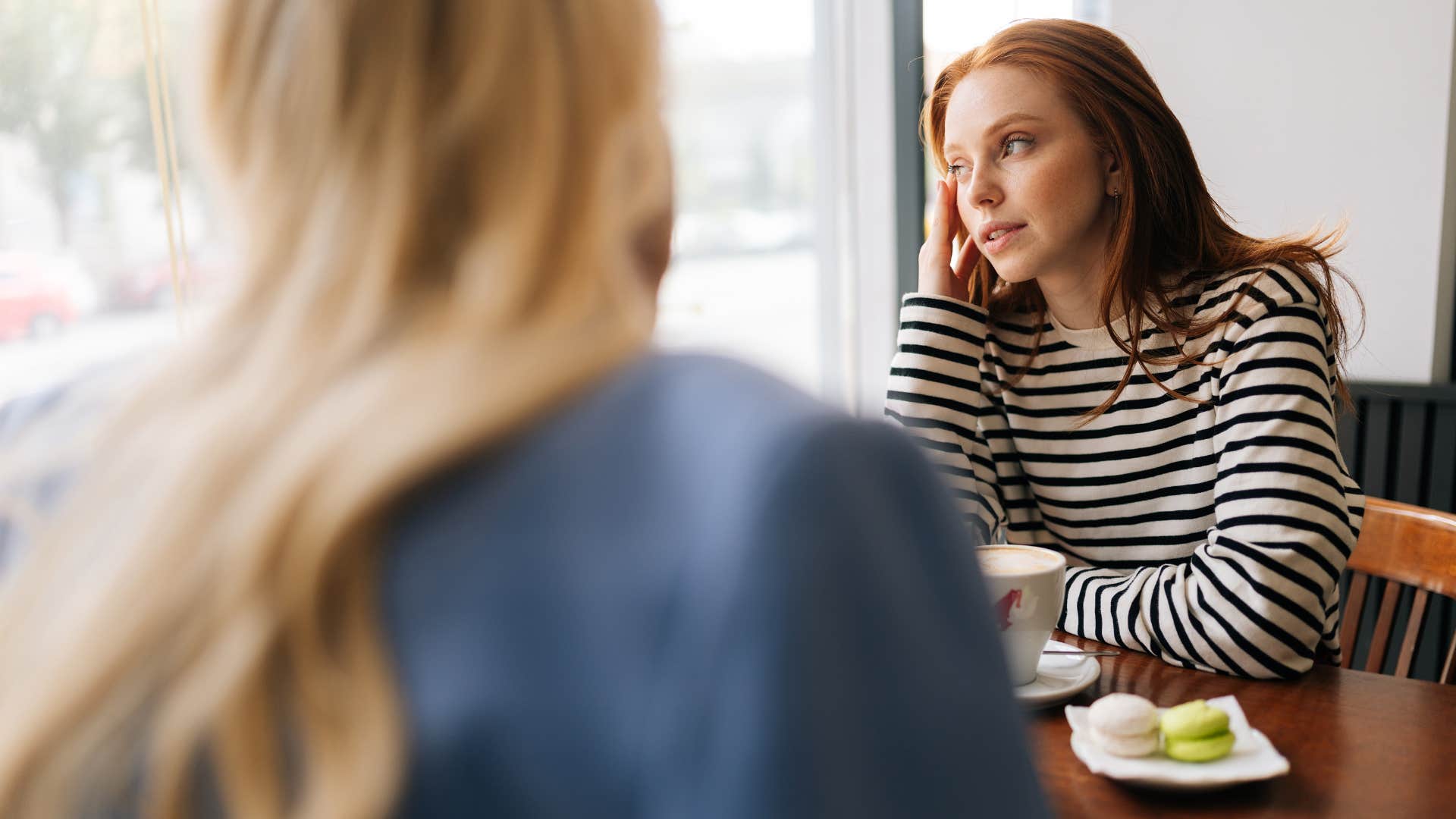 woman not sharing personal life details with her friend
