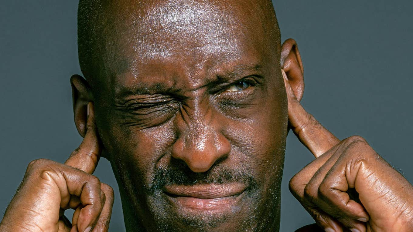 Sound makes a person lose their mind.