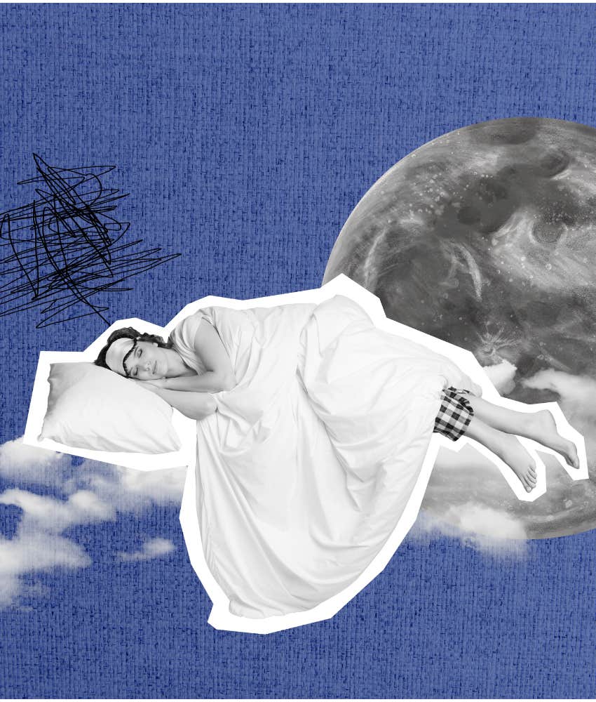 Sleeping person dream travels