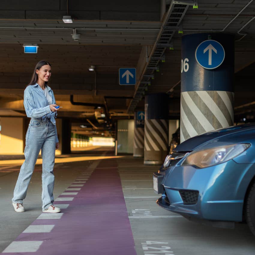 woman who always feels cold as she doesn't park outside