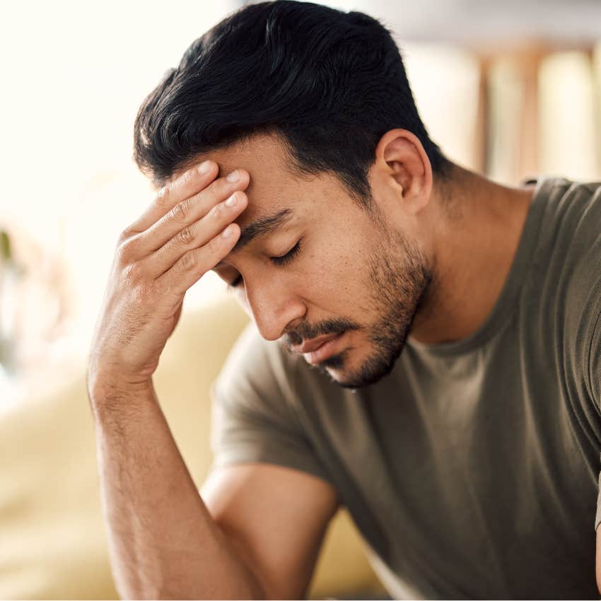 man who believes the world is against him as he feels hopeless