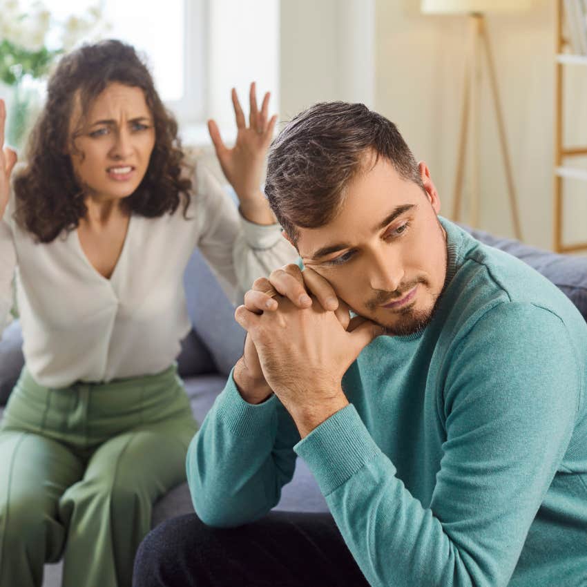 man who is a liar as he breaks eye contact