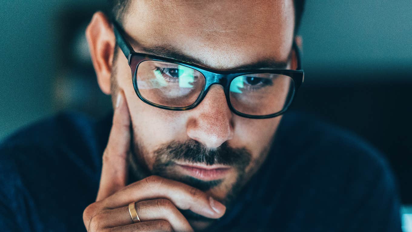 Partner pulls back from texts.