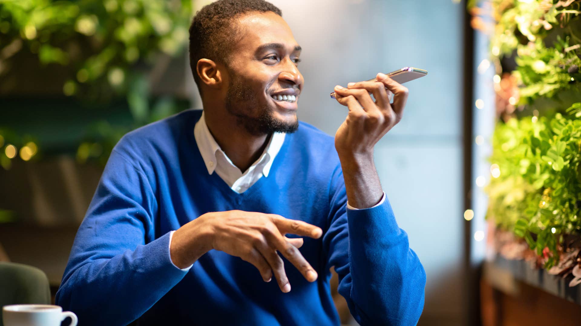 man calling his partner without a reason