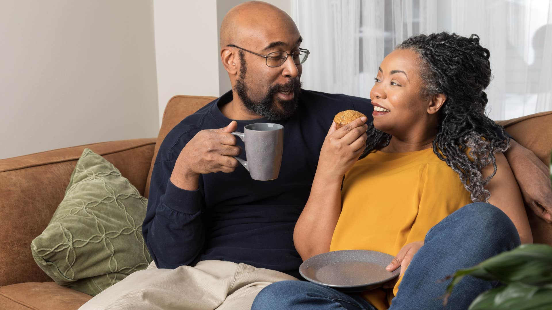 man connecting and growing with partner