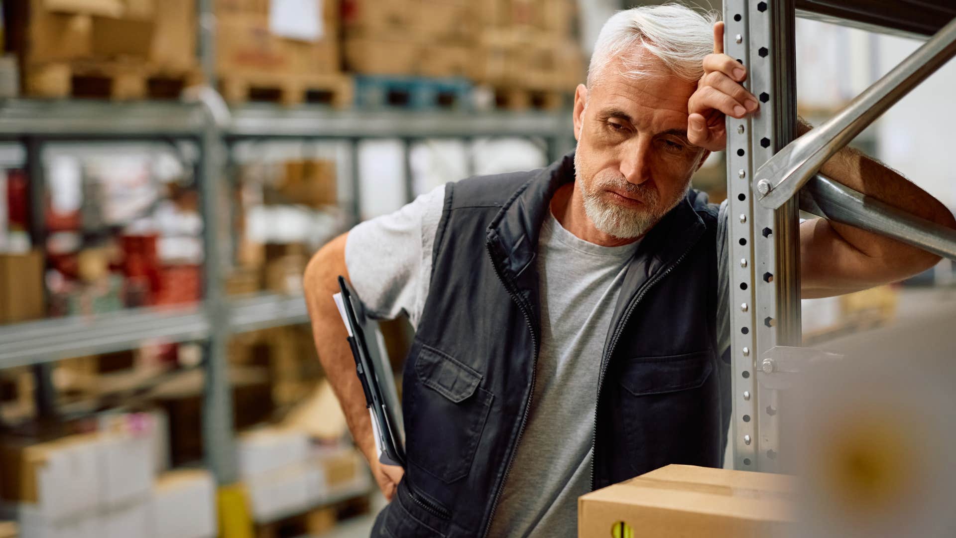 Man who's making work their entire life.