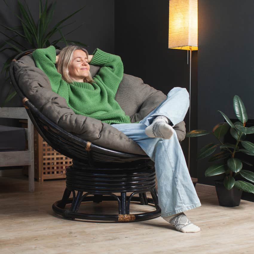 woman who is happy being independent according to her baby boomer mom