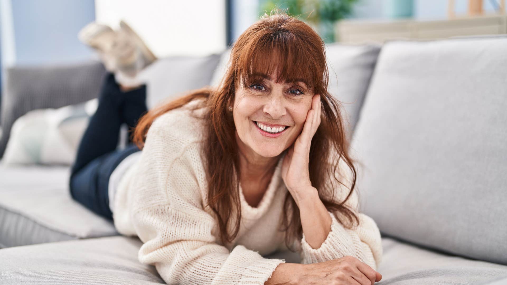 smiling introverted woman not needing validation