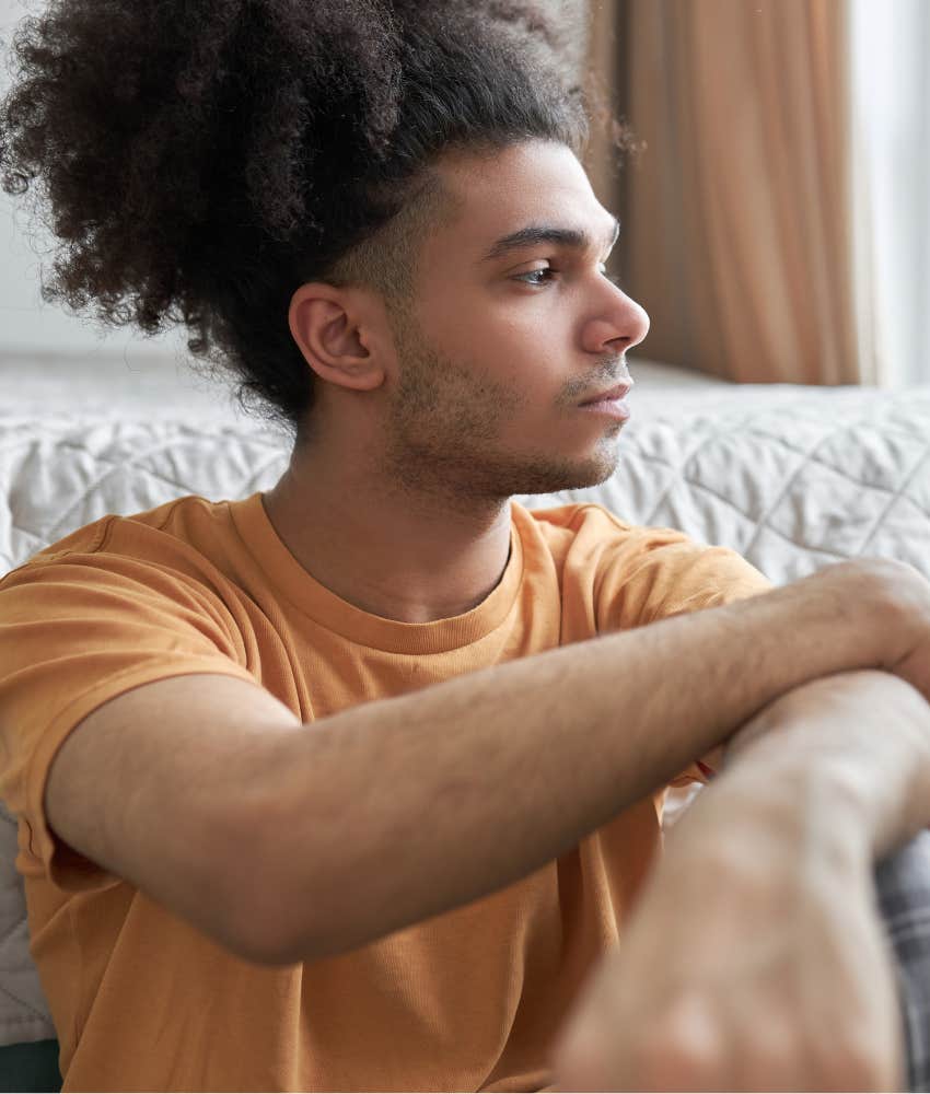 Aloof man doesn't care