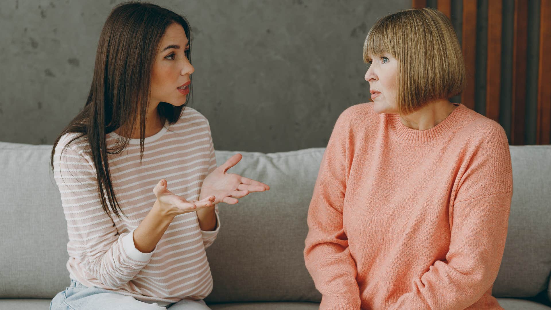mother ignoring her adult daughter's boundaries
