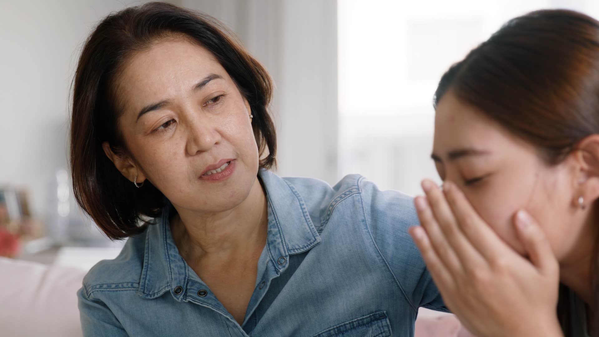 mother weaponizing love and affection with her daughter