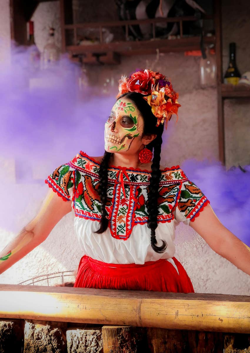 woman dressed up for Halloween