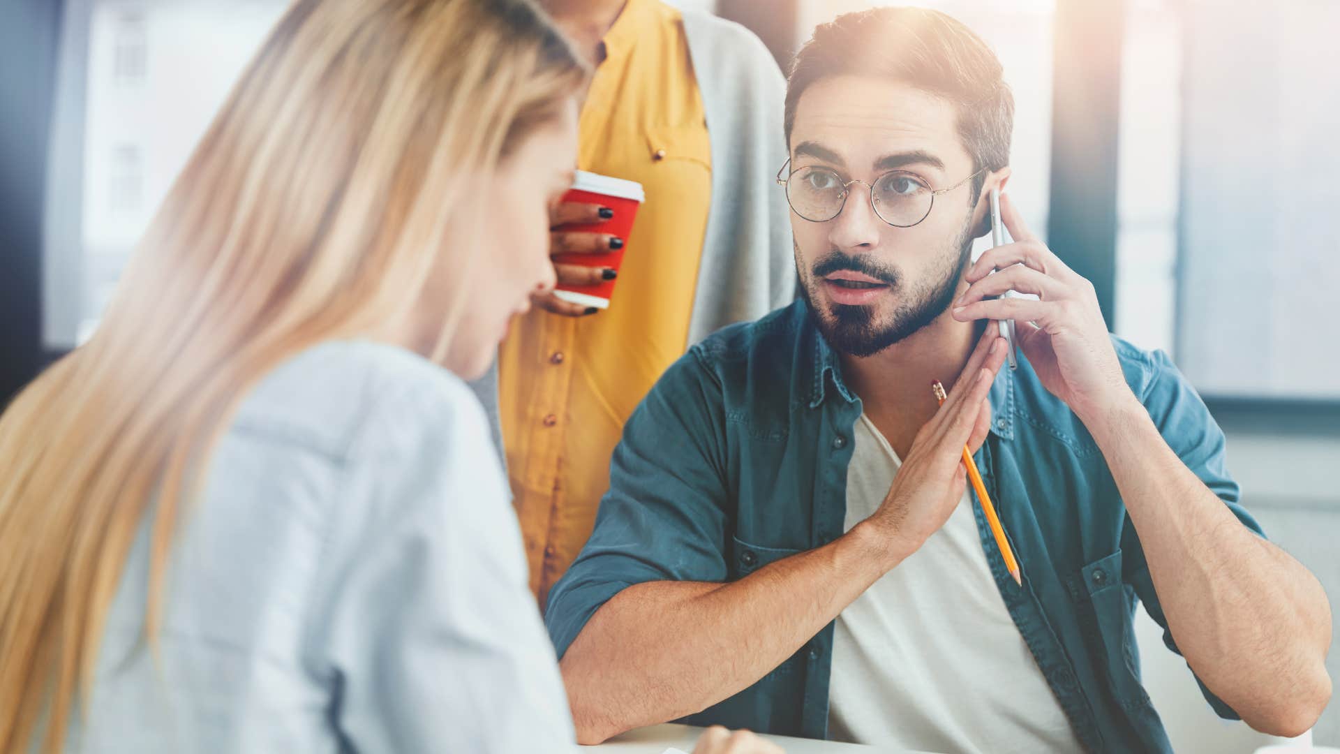 interrupting people often things people with any sort of intelligence are super judgmental of woman interrupting people at work