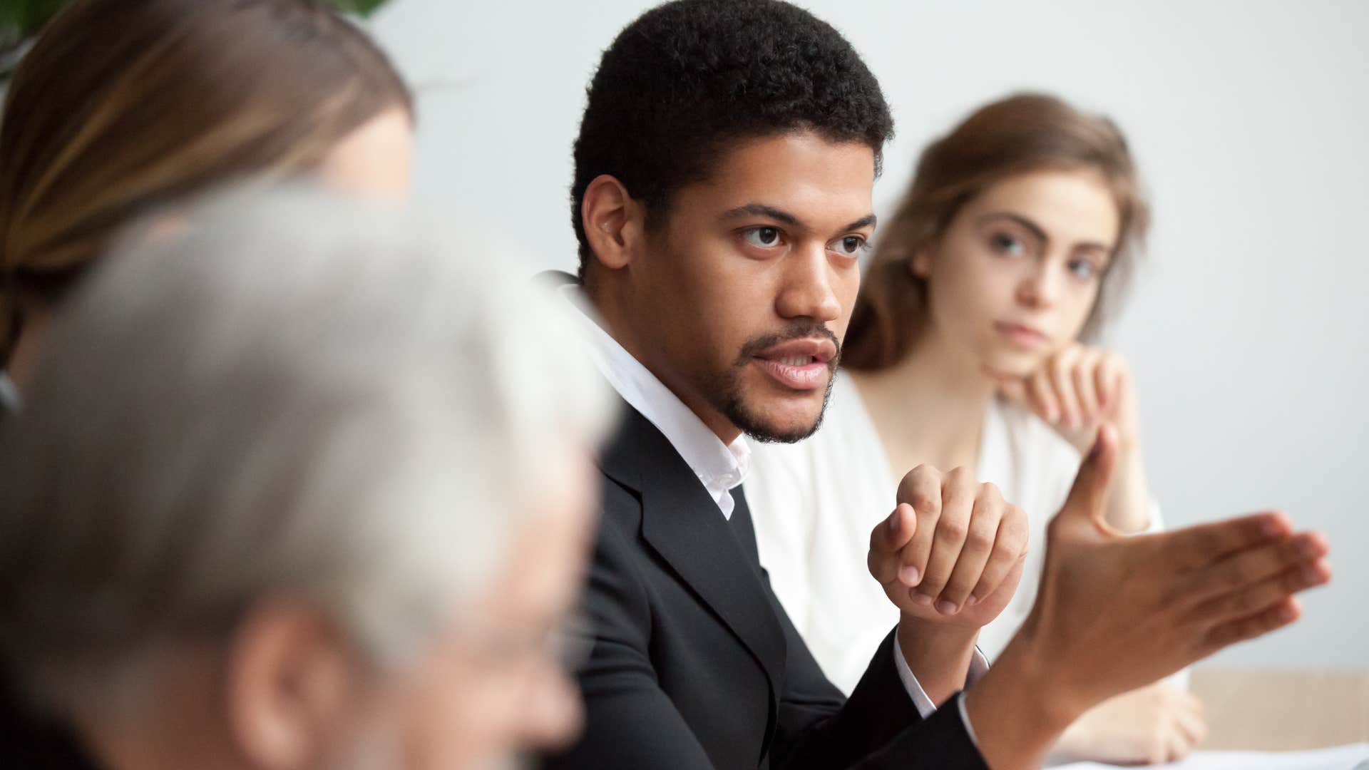 Man upset about not being the smartest person in the room.