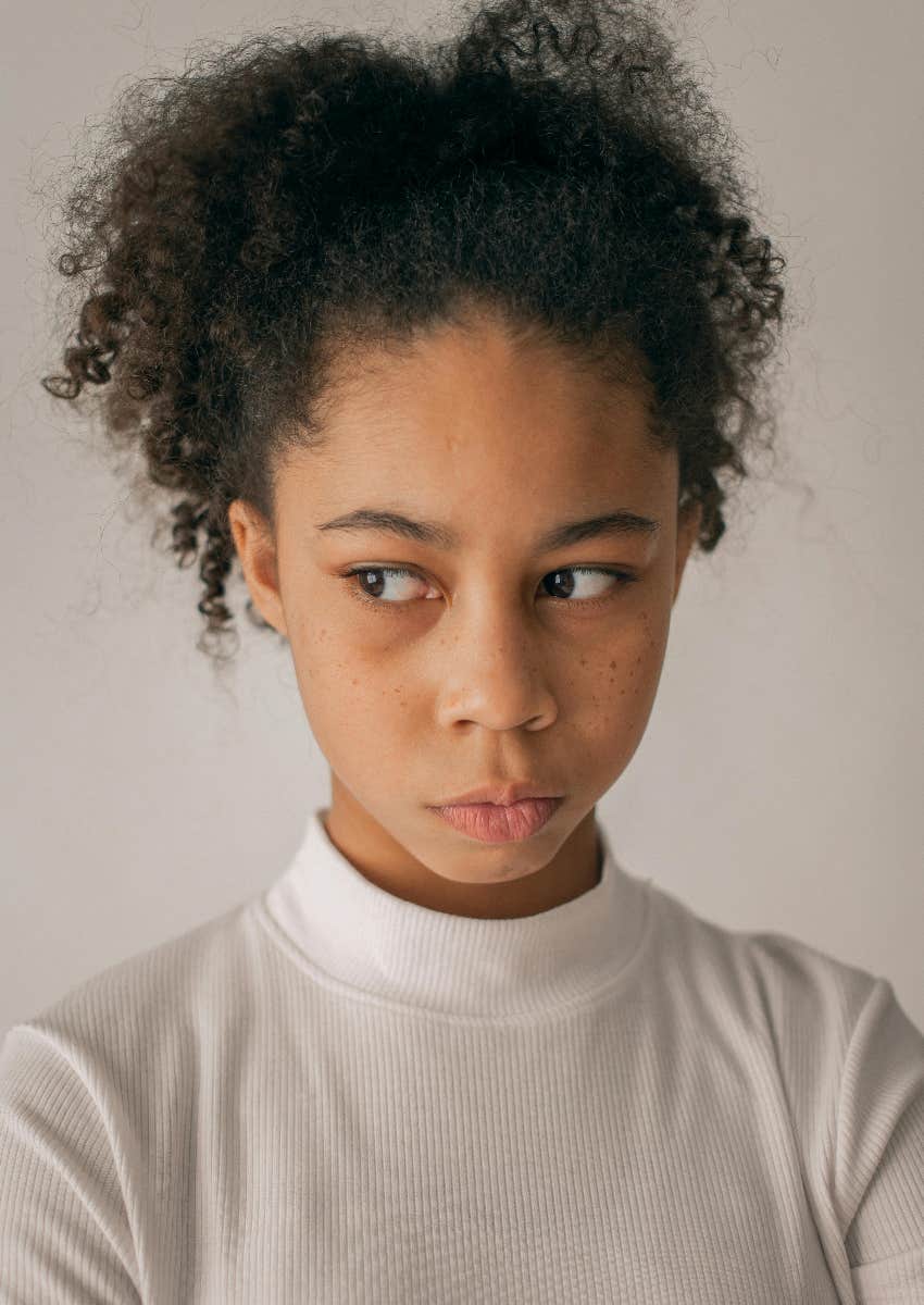 depressed, upset teen girl