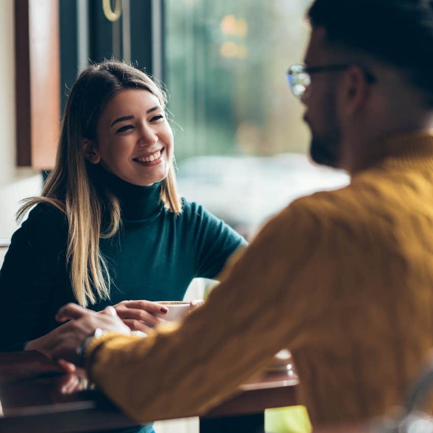 woman who is a negotiator clicking with a guy