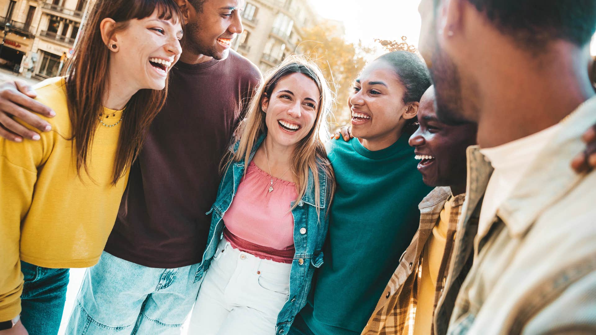 woman who is less anxious because she has her friends to lean on as her friends shape her more than she realizes